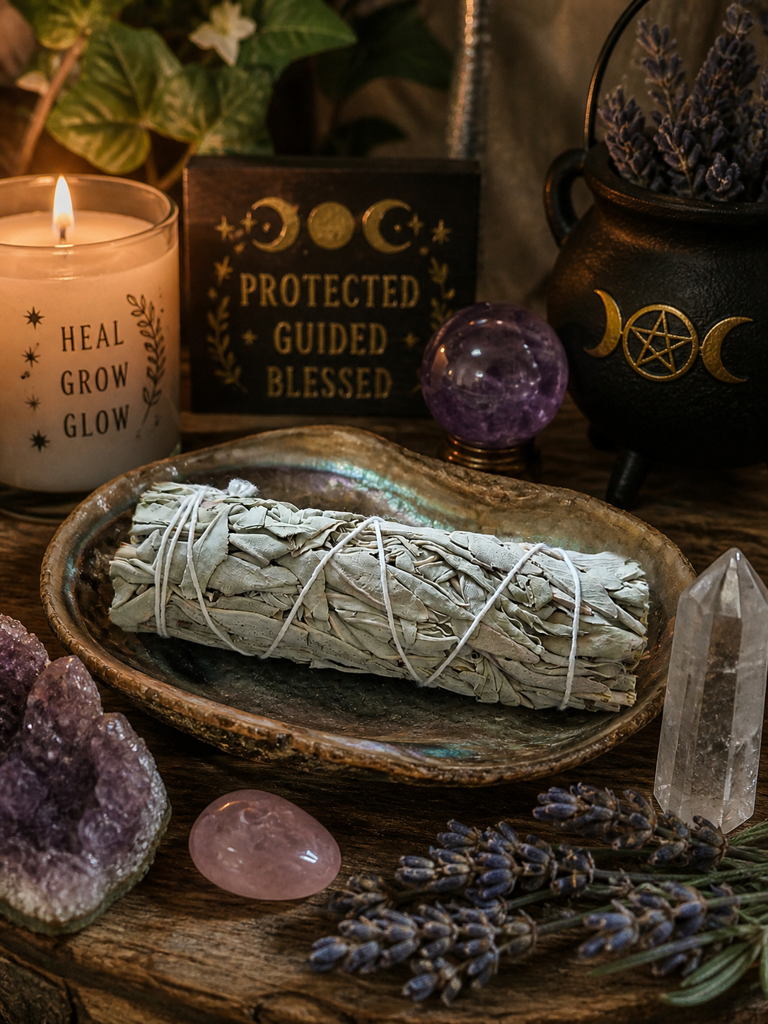 White Sage Smudge Stick For Cleansing, Healing & Positive Energy