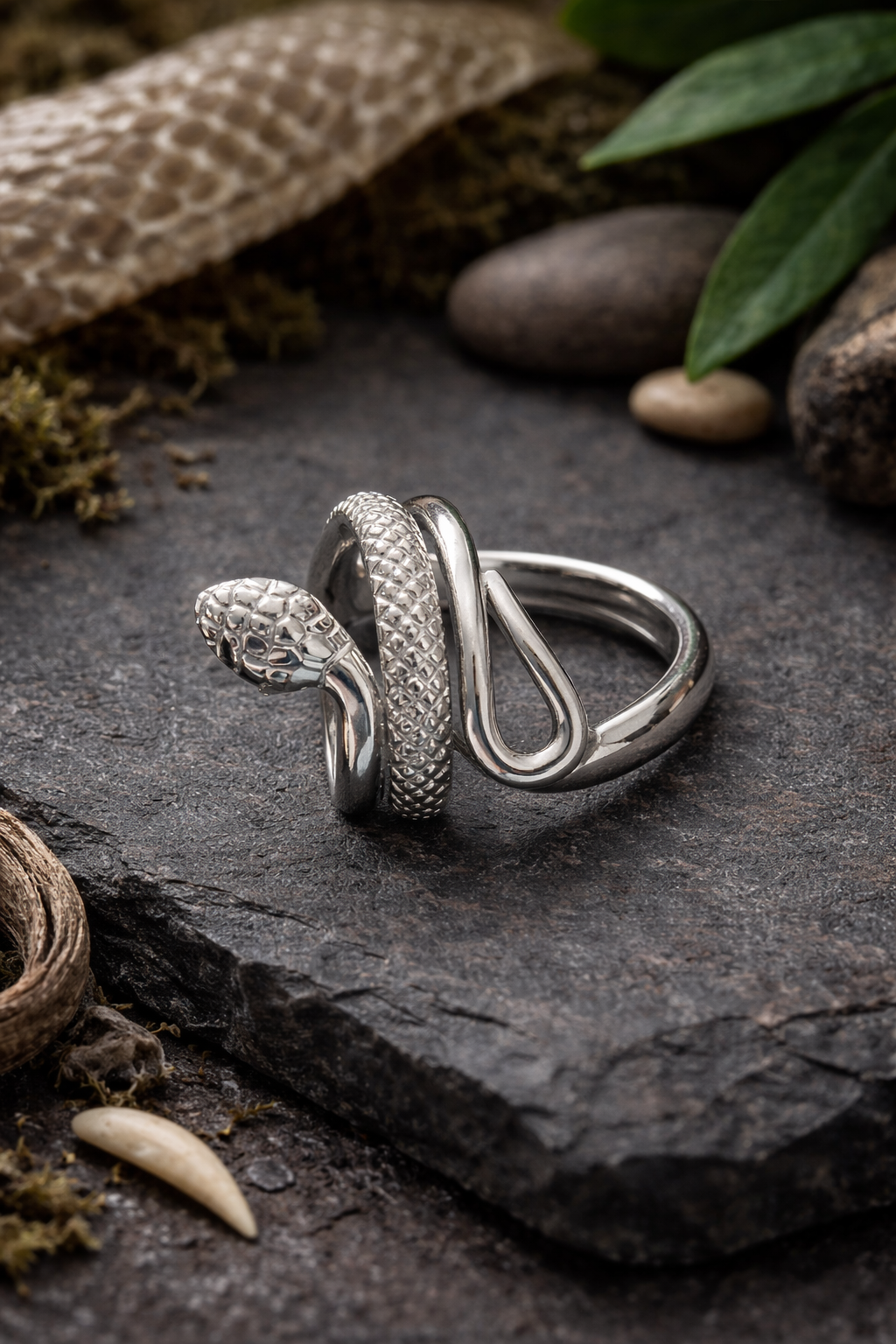 Serpent’s Whisper Wrap Ring