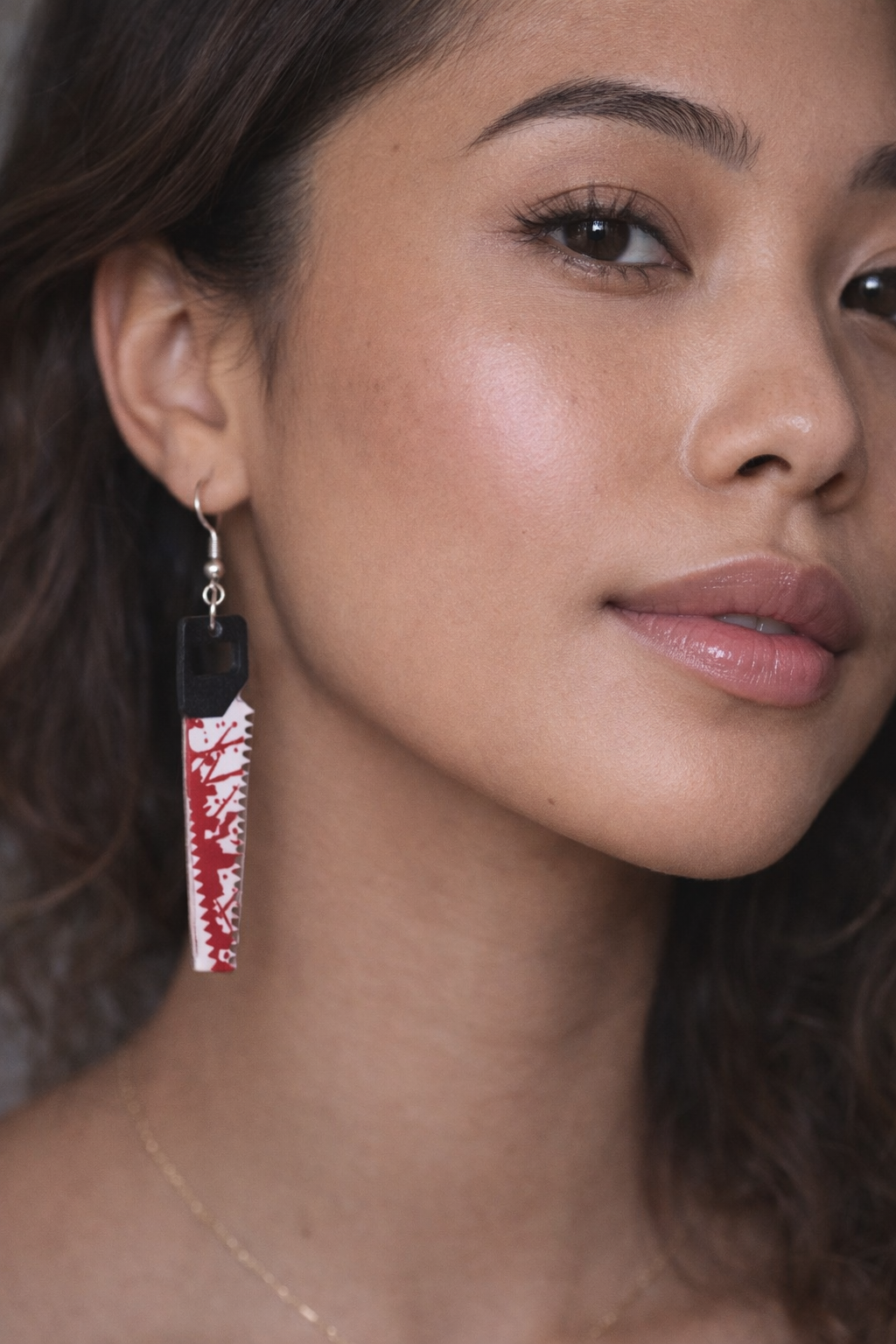 Blood Drip Crime Scene Statement Earrings