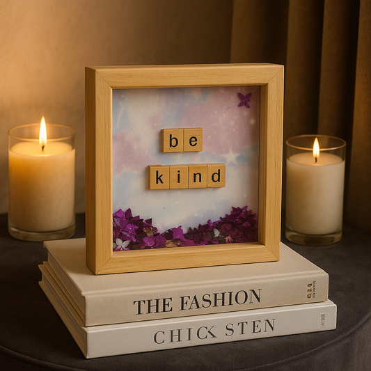 🌸 Be Kind Butterfly Shadow Box Frame