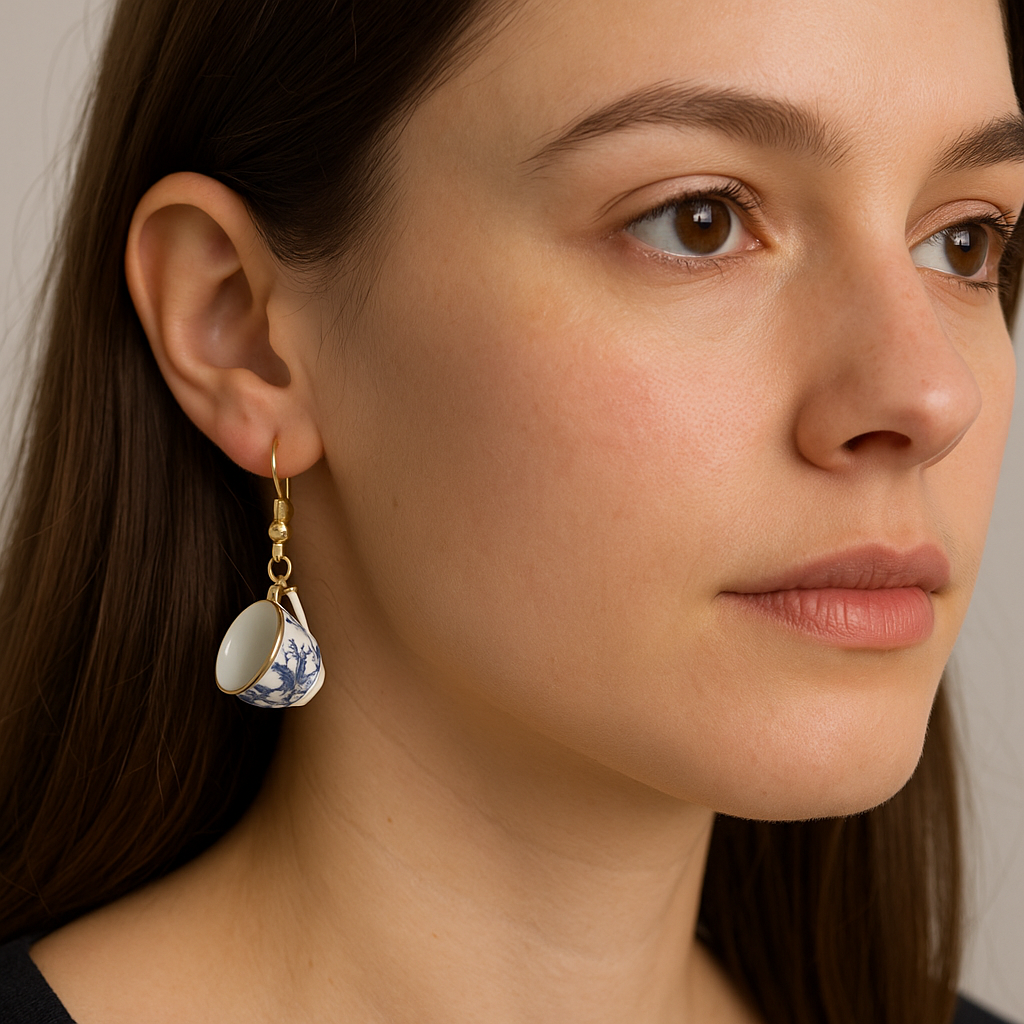 Timeless tea party earrings