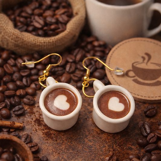 Coffee Date Drop Earrings