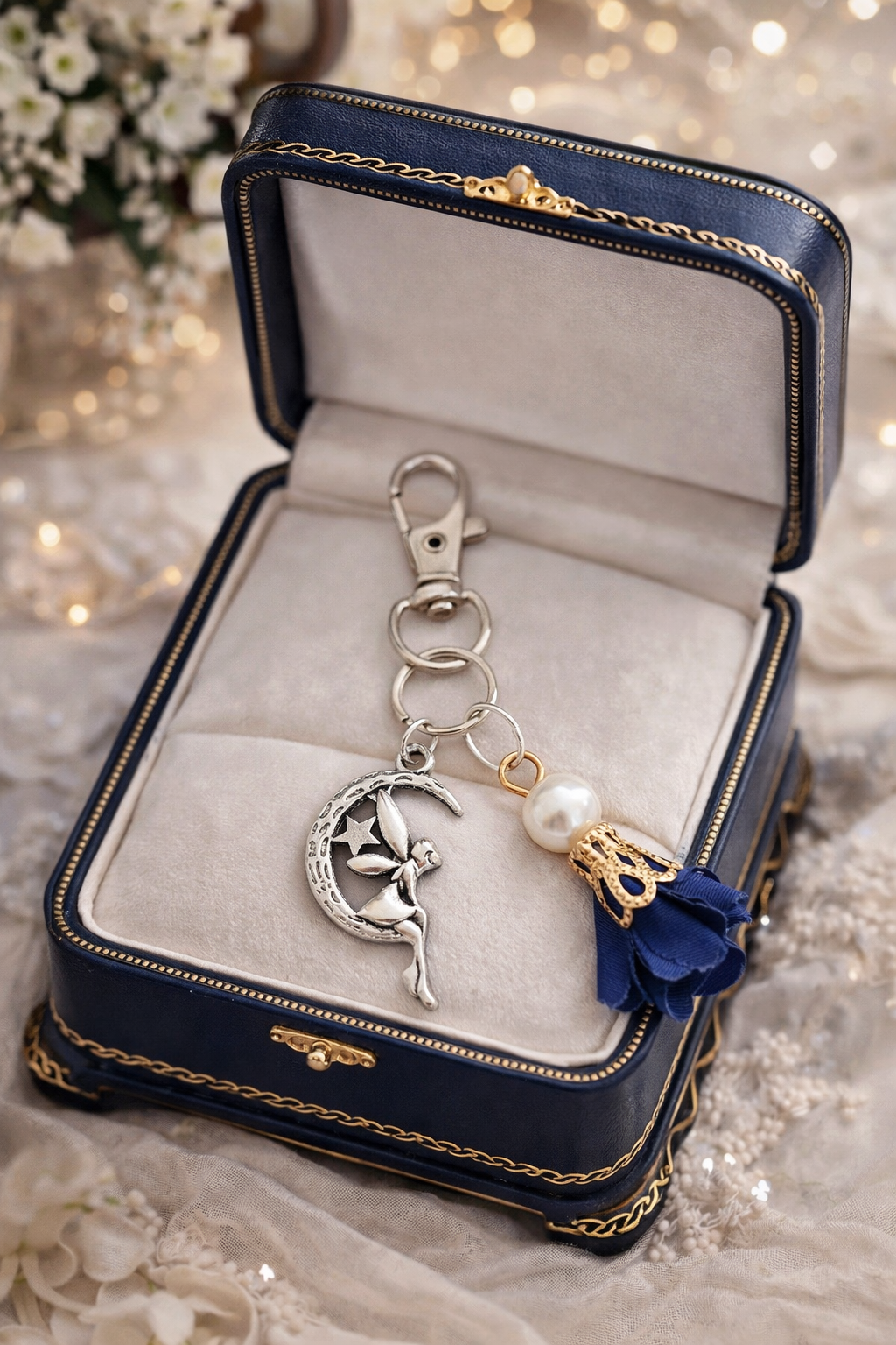 Moon Fairy Charm Keyring