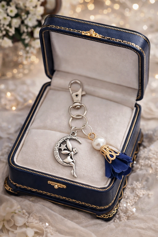 Moon Fairy Charm Keyring