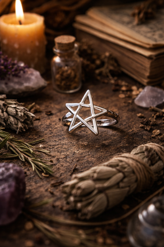 Witches Pentacle Ring