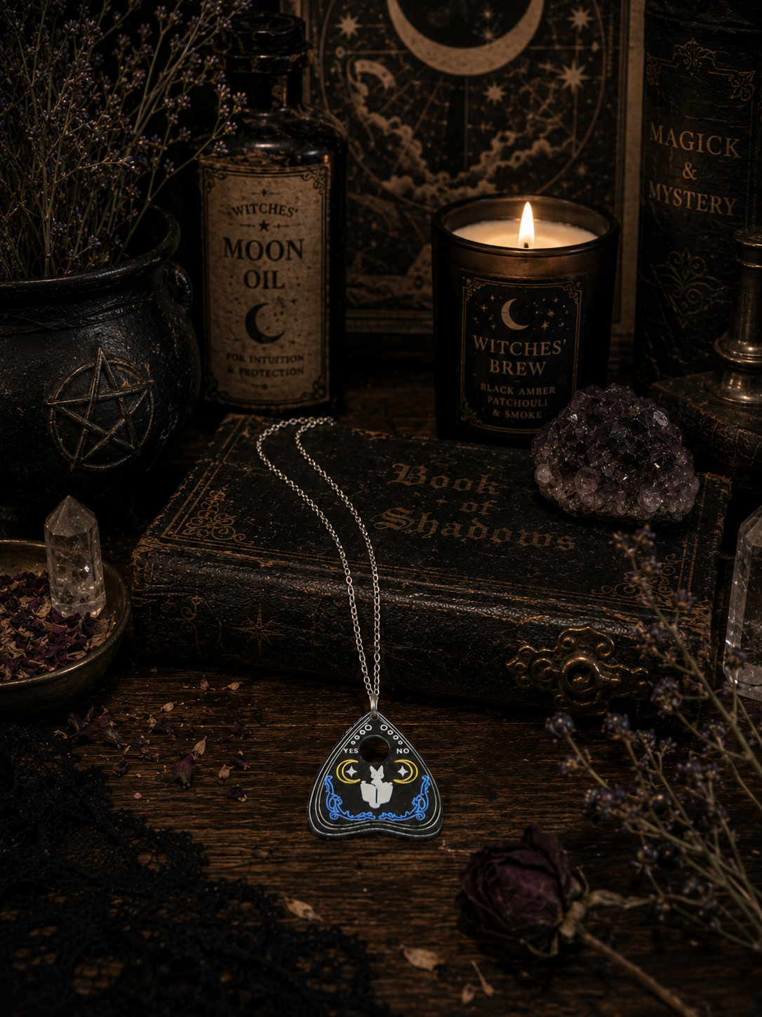 Bat Spirit Board Necklace