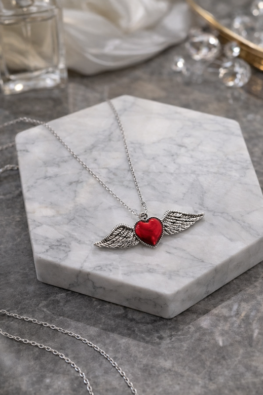 Winged Heart Necklace