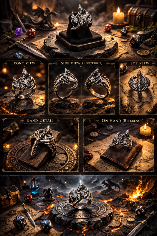 Dragon’s Oath Statement Ring