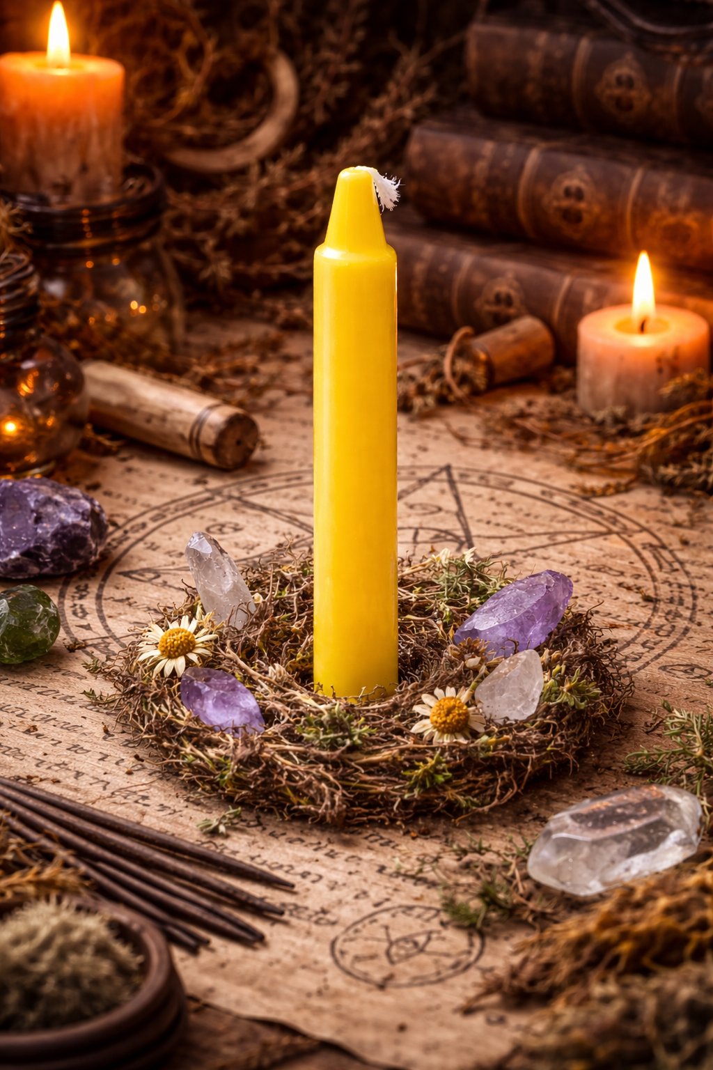 Witches Word Mini Spell Candles