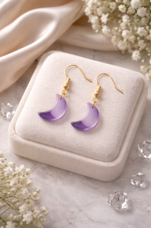 Celestial Crescent Moon Earrings