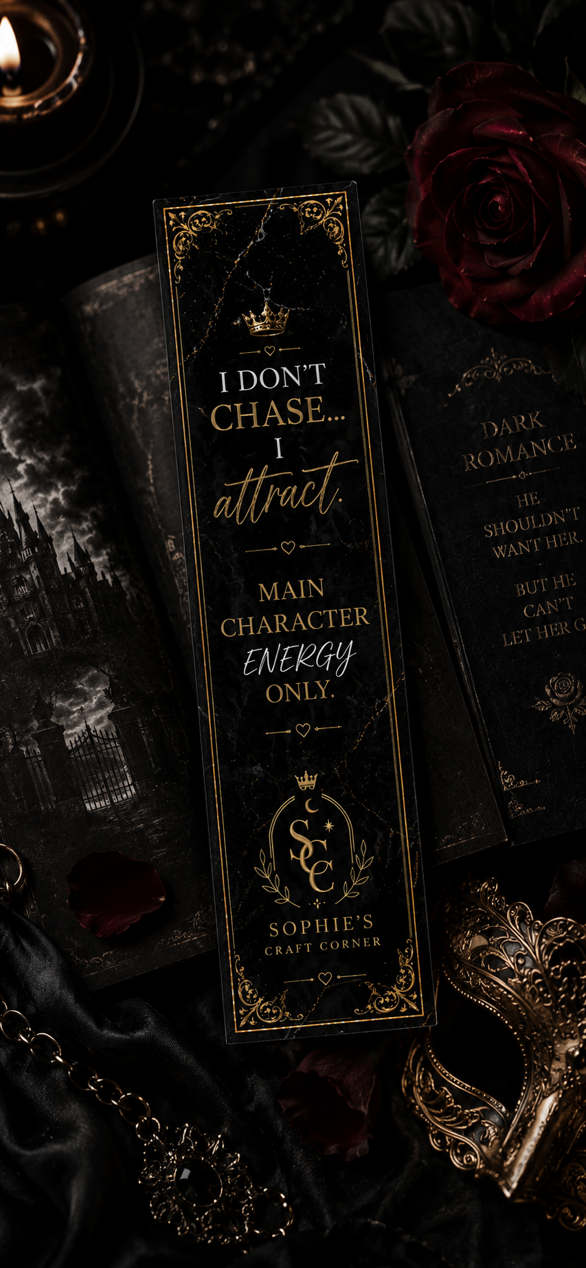 Main Character Energy Dark Romance Bookmark