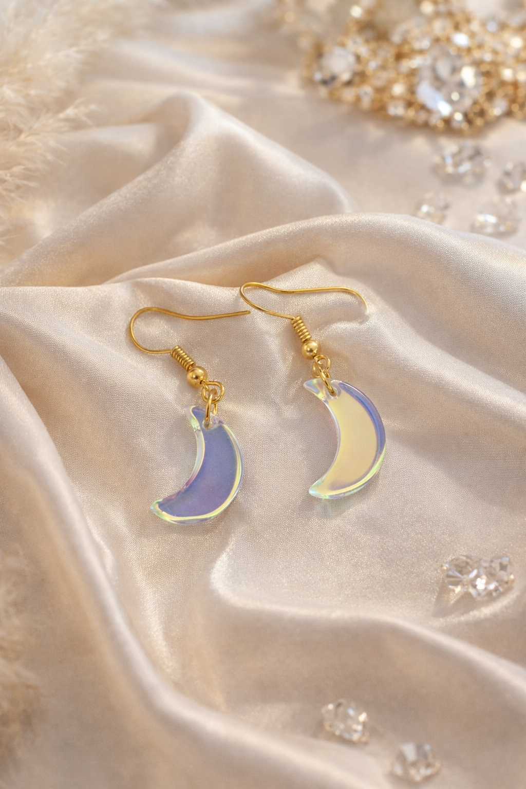 Celestial Crescent Moon Earrings