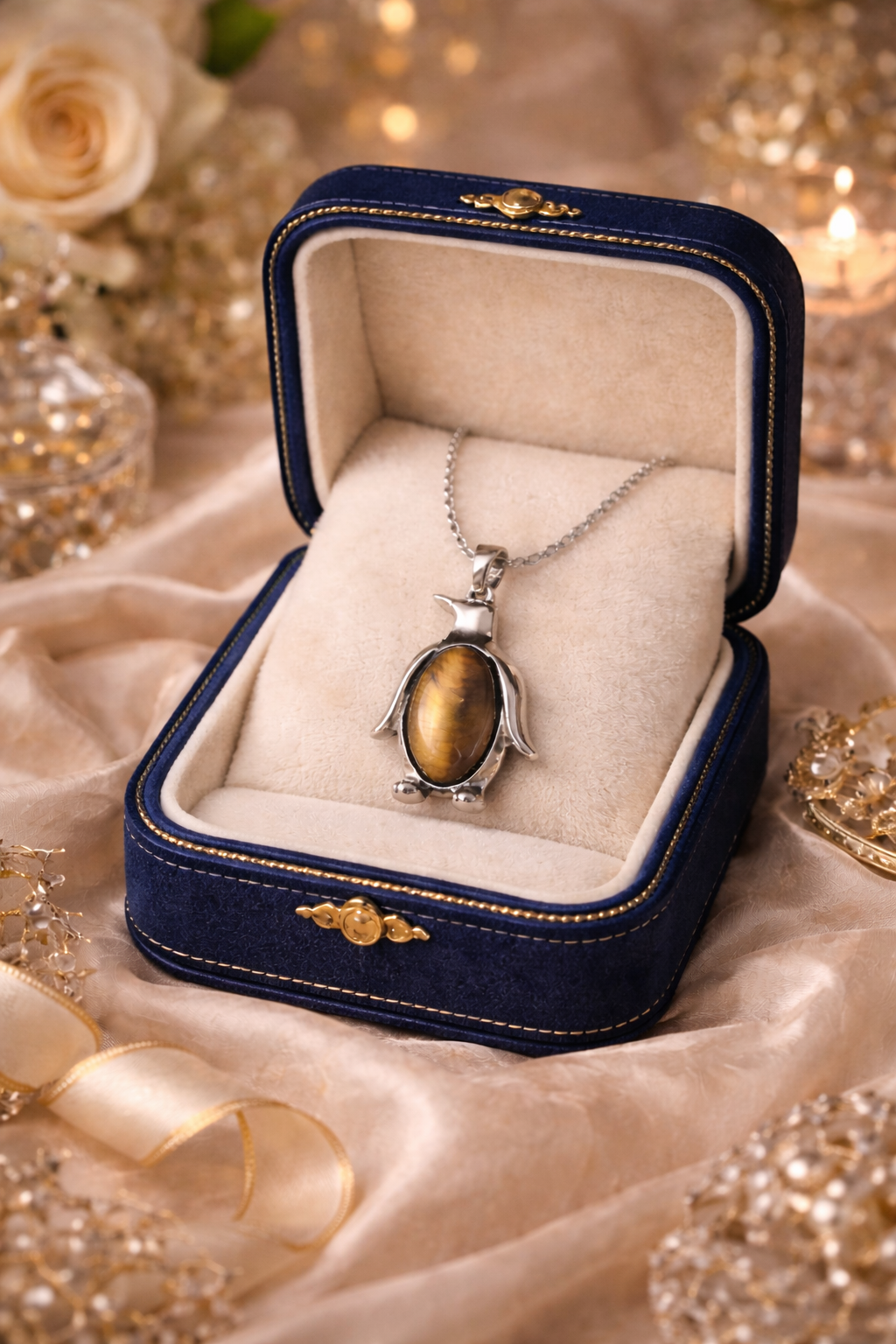 Penguin Charm Necklace – Available in Multiple Colours