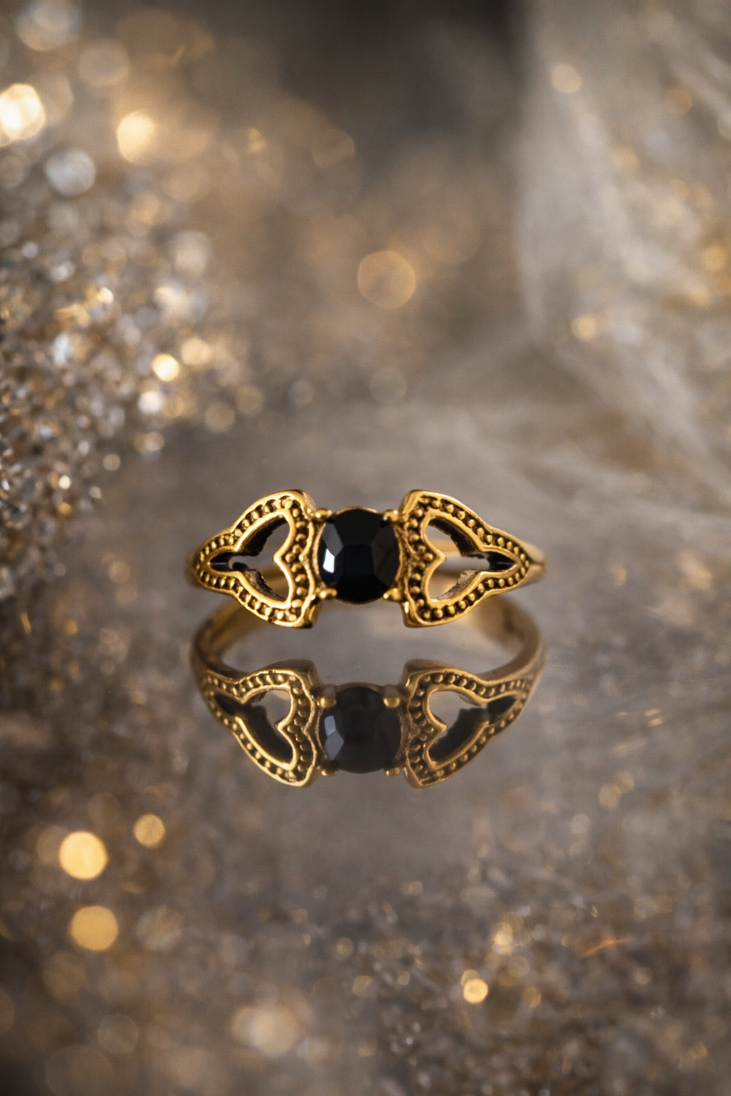 Midnight Heart Empress Ring