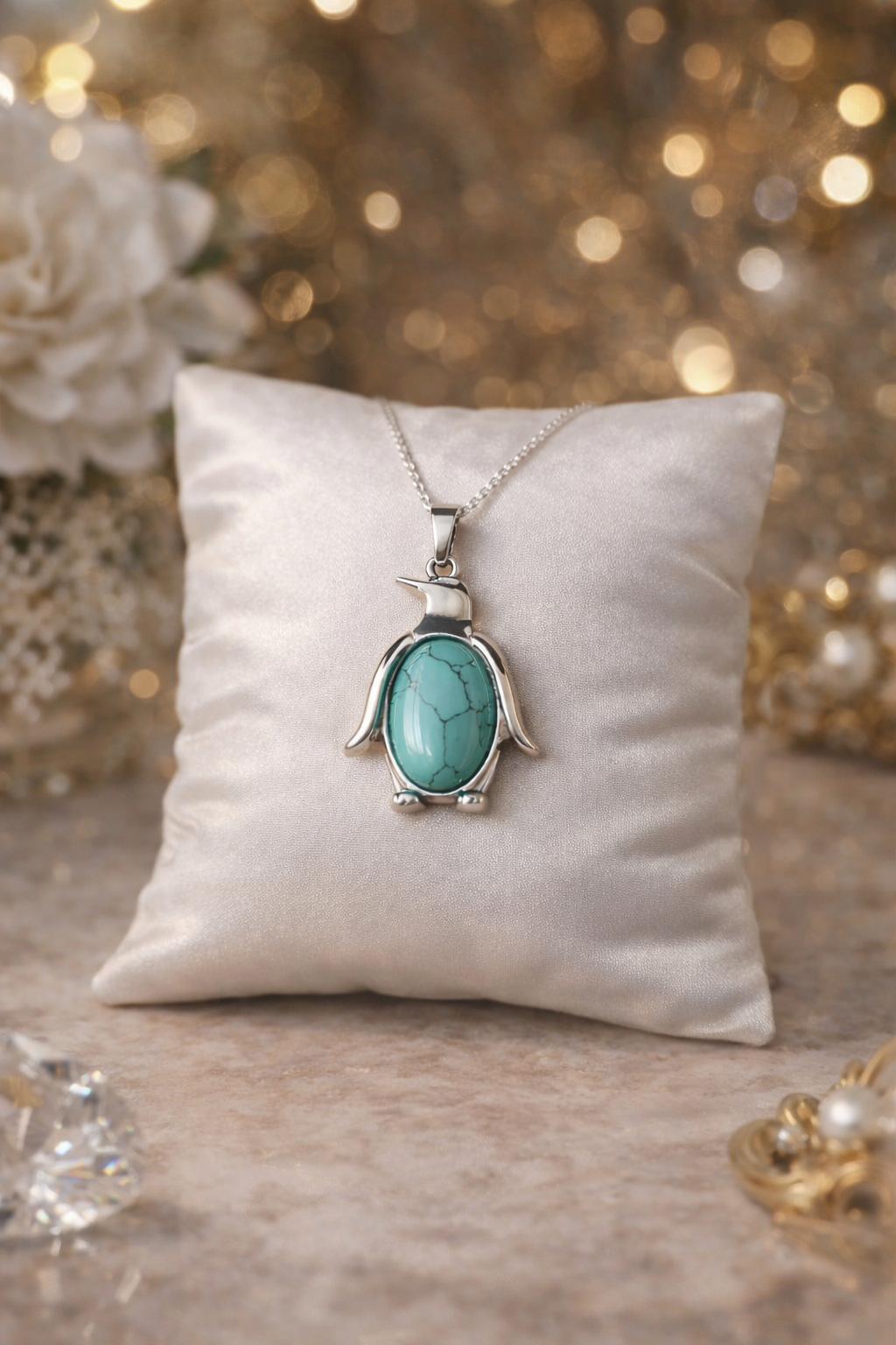 Penguin Charm Necklace – Available in Multiple Colours