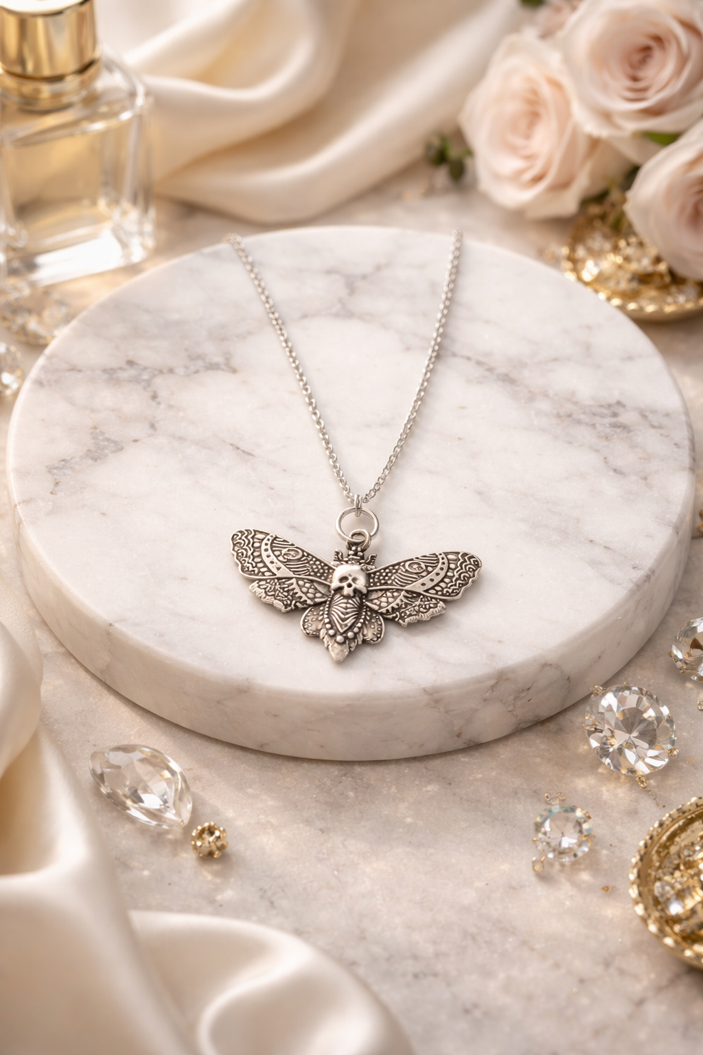 The Midnight Moth Necklace