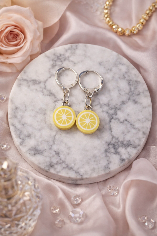 Lemon Drop Hoop Earrings