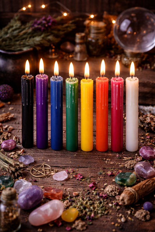Witches Word Mini Spell Candles