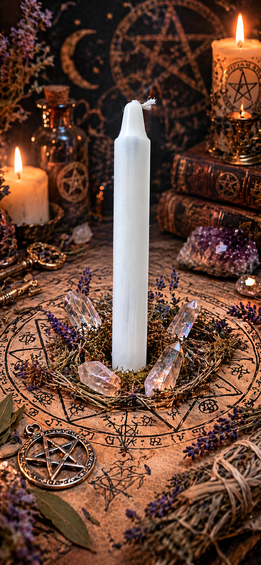 Witches Word Mini Spell Candles