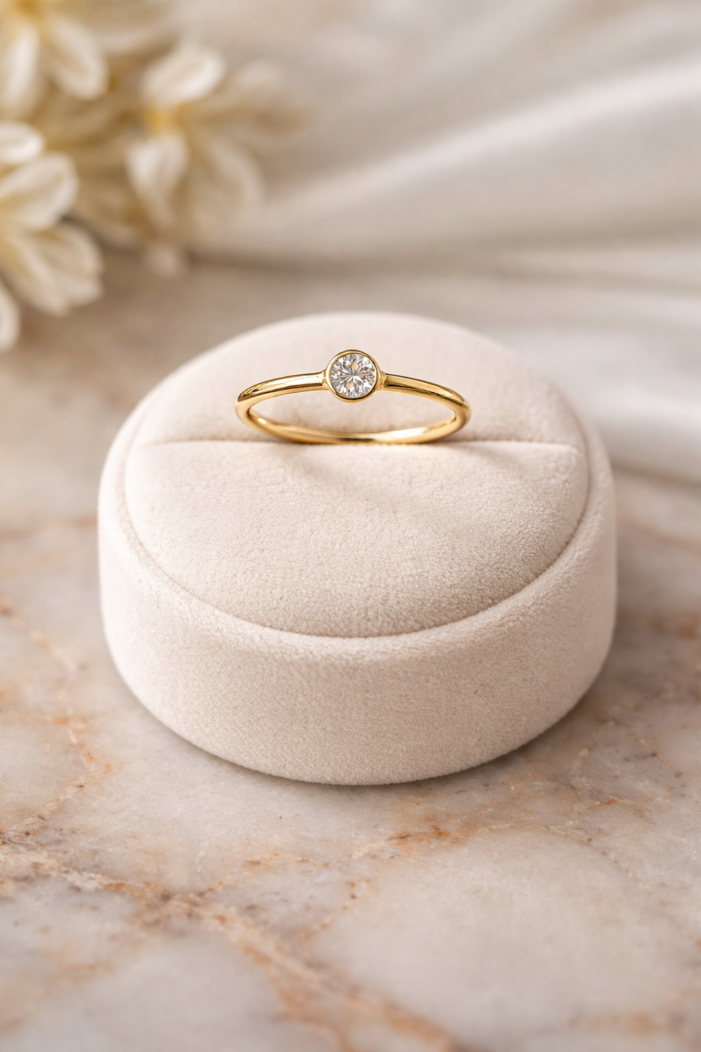 Golden Solace Spark Ring