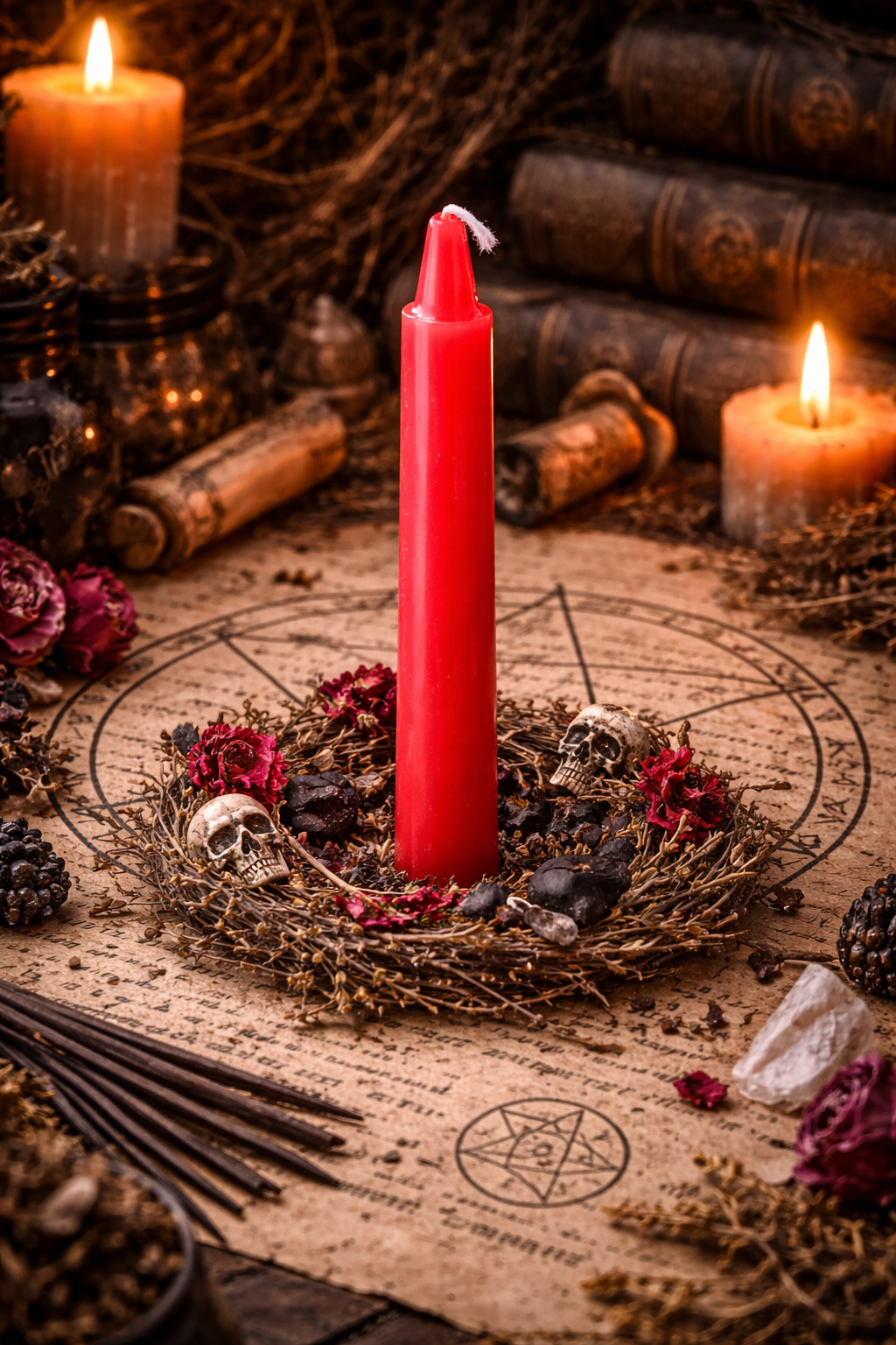 Witches Word Mini Spell Candles